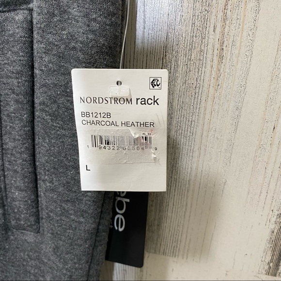 Bebe Sport Heather Gray Joggers with Black Embroidered Logo NWT Large - Picture 6 of 10